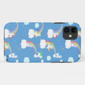 Niedliche Regenbogen und Unicorns Case-Mate iPhone Hülle (Rückseite (Horizontal))