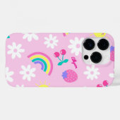 Niedliche Regenbogenaufkleber Muster I Telefonzell Case-Mate iPhone Hülle (Rückseite (Horizontal))