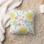 Niedliche Regenbogenblume Kissen (Decke)
