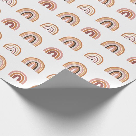niedliche Regenbogenbrause Geschenkpapier (Ecke)