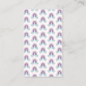 Niedliche Regenbogenbücher für die Babyverpackungs Begleitkarte (Rückseite)