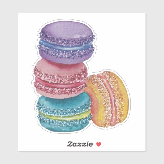 Niedliche Regenbogenfarben Aufkleber (Blatt)