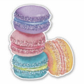 Niedliche Regenbogenfarben Aufkleber (Vorderseite)