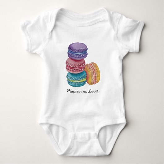 Niedliche Regenbogenfarben  Baby Strampler (Vorderseite)