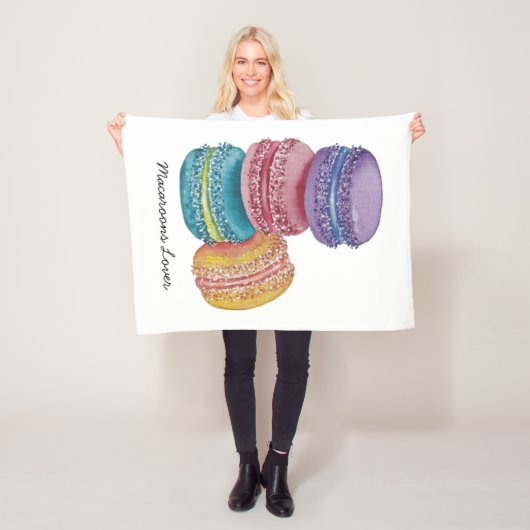 Niedliche Regenbogenfarben Fleecedecke (Beispiel)