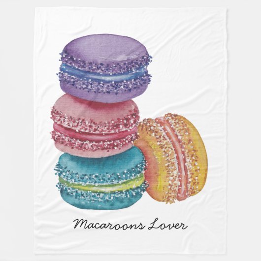 Niedliche Regenbogenfarben Fleecedecke (Vorderseite)