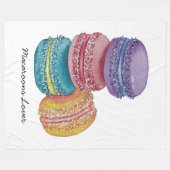 Niedliche Regenbogenfarben Fleecedecke (Vorderseite (Horizontal))