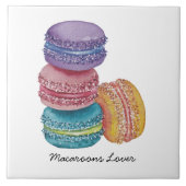 Niedliche Regenbogenfarben Fliese (Vorderseite)