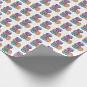 Niedliche Regenbogenfarben Geschenkpapier (Ecke)