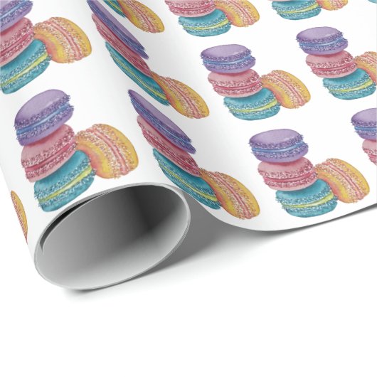 Niedliche Regenbogenfarben Geschenkpapier (Rolleneckpunkt)