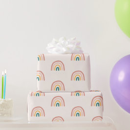 Niedliche Regenbogenfarben Geschenkpapier