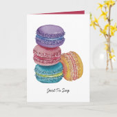 Niedliche Regenbogenfarben Karte (Gelbe Blume)