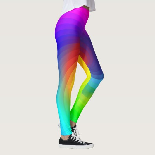 Niedliche Regenbogenfarben Leggings (Rechts)