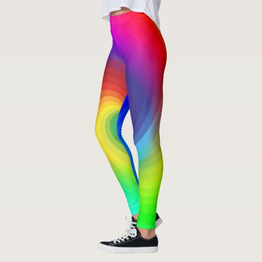Niedliche Regenbogenfarben Leggings (Links)