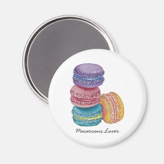 Niedliche Regenbogenfarben Magnet (Vorderseite/Rückseite)