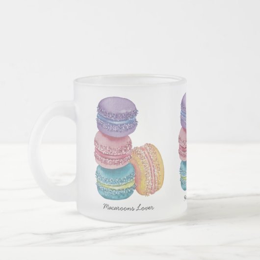 Niedliche Regenbogenfarben Mattglastasse (Links)