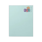 Niedliche Regenbogenfarben Notizblock (Rotiert)