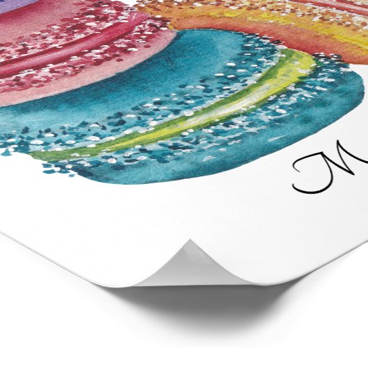 Niedliche Regenbogenfarben Poster (Ecke)