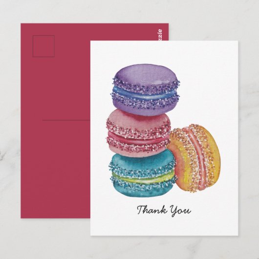 Niedliche Regenbogenfarben Postkarte (Vorne/Hinten)