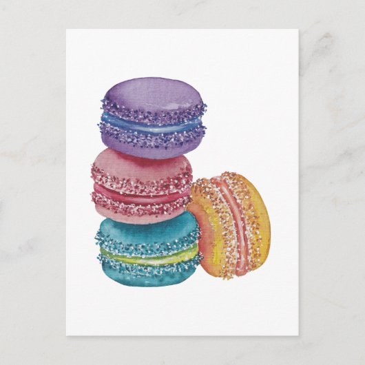 Niedliche Regenbogenfarben Postkarte (Vorderseite)