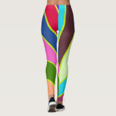 Niedliche Regenbogenfarben "Ratti_Creative_Arts" Leggings (Rückseite)