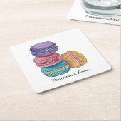 Niedliche Regenbogenfarben Rechteckiger Pappuntersetzer (angewinkelt)