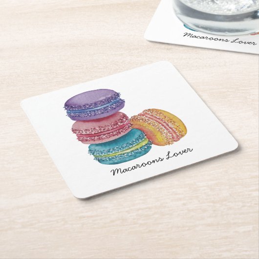 Niedliche Regenbogenfarben Rechteckiger Pappuntersetzer (angewinkelt)