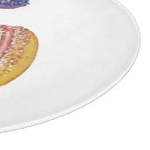 Niedliche Regenbogenfarben Schneidebrett (Ecke)