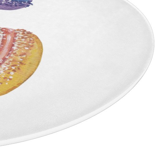 Niedliche Regenbogenfarben Schneidebrett (Ecke)