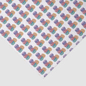 Niedliche Regenbogenfarben Seidenpapier (Ausschnitt)
