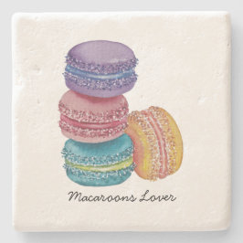 Niedliche Regenbogenfarben Steinuntersetzer