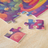 Niedliche Regenbogenkatze Puzzle (Seite)