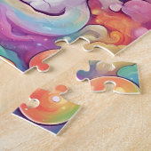 Niedliche Regenbogenkatze Puzzle (Seite)