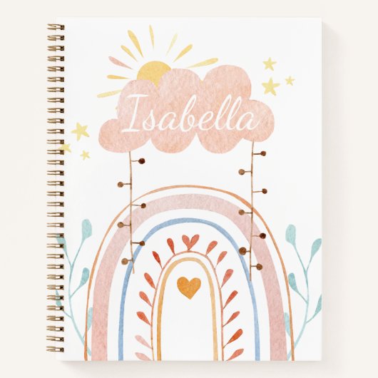 Niedliche Regenbogenkids Notizblock (Vorderseite)