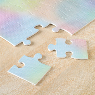 Niedliche Regenbogenpastel Polka dot Pattern Puzzle