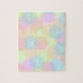Niedliche Regenbogenpastel Polka dot Pattern Puzzle (Vertikal)