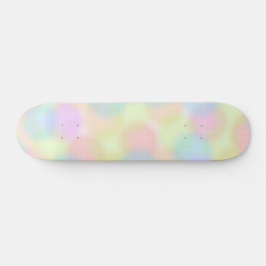 Niedliche Regenbogenpastel Polka dot Pattern Skateboard (Horizontal)