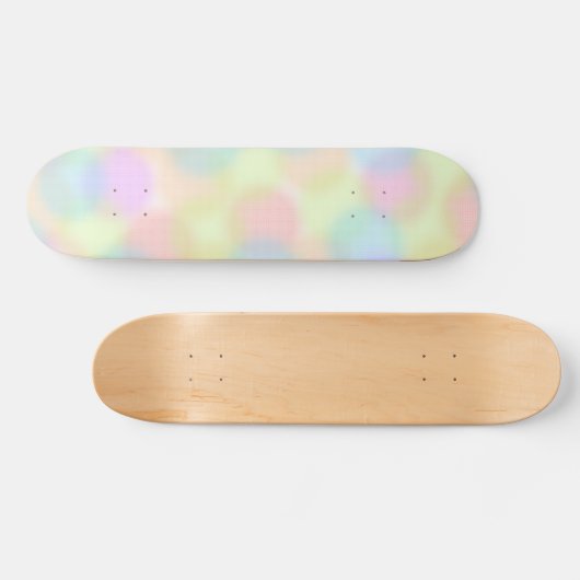 Niedliche Regenbogenpastel Polka dot Pattern Skateboard (Horizontal)