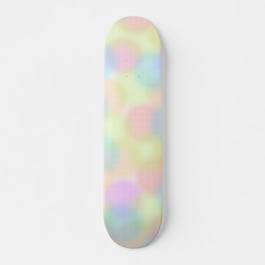 Niedliche Regenbogenpastel Polka dot Pattern Skateboard (Vorne)