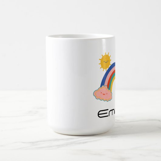 Niedliche Regenbogensonne Kids Back To School Dame Kaffeetasse (Mittel)