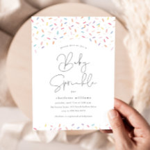 Niedliche Regenbogensprinkles Baby Sprinkle Dusche