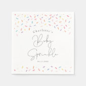 Niedliche Regenbogensprinkles Baby Sprinkle Dusche Serviette (Vorderseite)