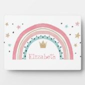 Niedliche Regenbogenstars Fotoplatte (Vorderseite)