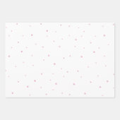 Niedliche Regenbogensteine auf Rosa und Weiß Geschenkpapier Set (Vorderseite 3)