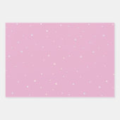 Niedliche Regenbogensteine auf Rosa und Weiß Geschenkpapier Set (Vorderseite 2)