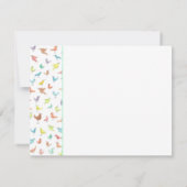 Niedliche Regenbogenvögel Vielen Dank Karte (Rückseite)