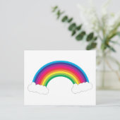 Niedliche Regenbogenwolken Postkarte (Stehend Vorderseite)