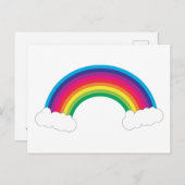 Niedliche Regenbogenwolken Postkarte (Vorne/Hinten)