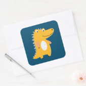 Niedliche Regenwaldtiere Quadratischer Aufkleber (Umschlag)