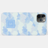 Niedliche Regenwolken Personalisiert Monogramm Case-Mate iPhone Hülle (Rückseite (Horizontal))